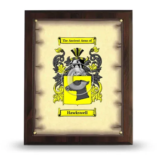 Hawkswell Coat of Arms Plaque