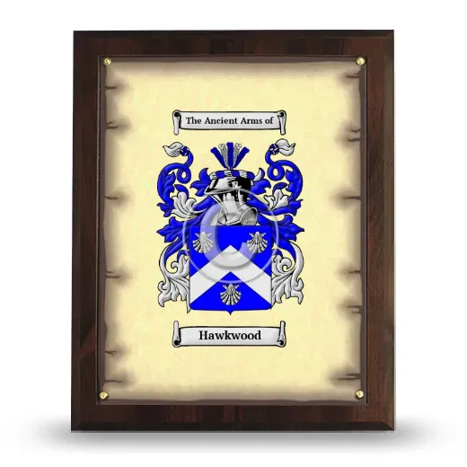 Hawkwood Coat of Arms Plaque