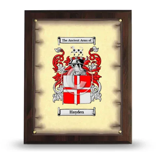 Hayden Coat of Arms Plaque