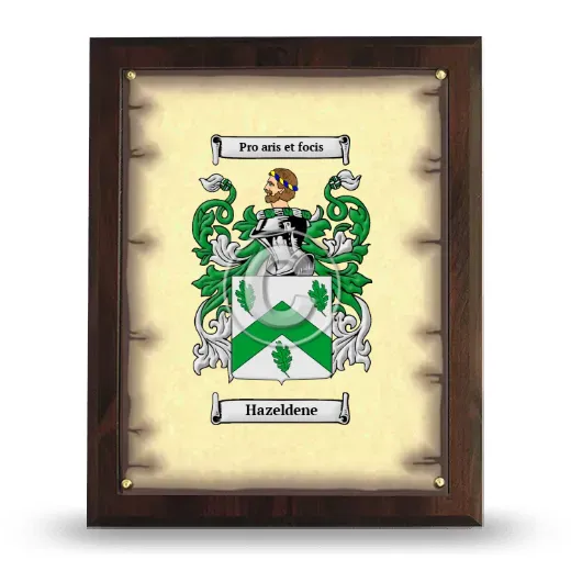 Hazeldene Coat of Arms Plaque