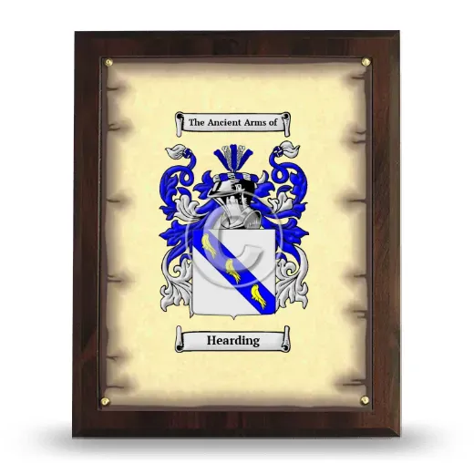 Hearding Coat of Arms Plaque