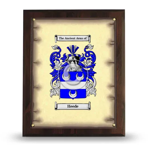 Heede Coat of Arms Plaque
