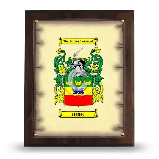 Heffer Coat of Arms Plaque