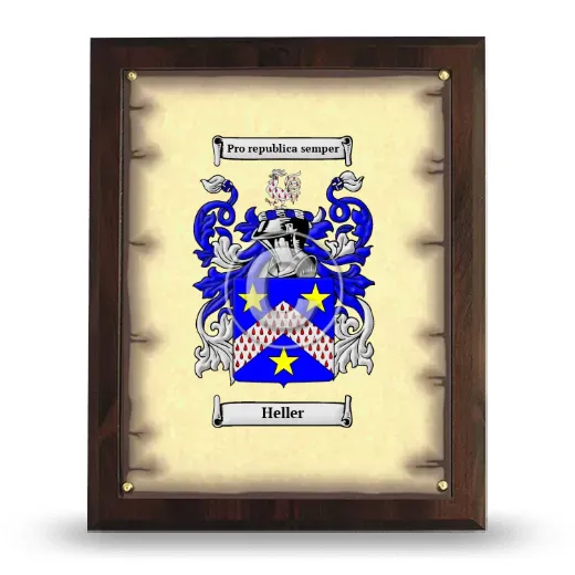 Heller Coat of Arms Plaque