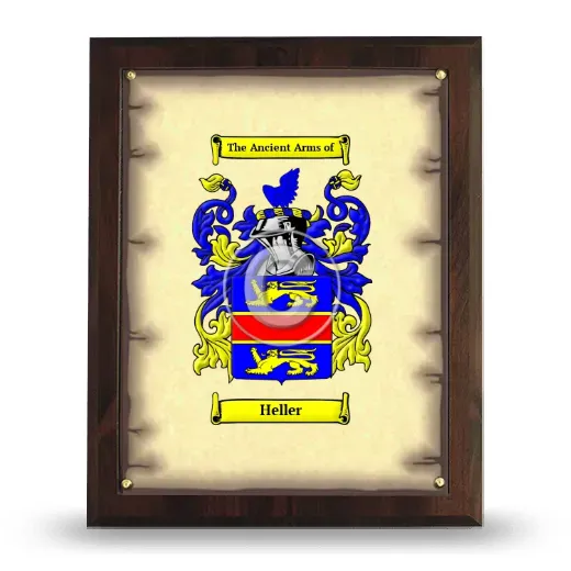Heller Coat of Arms Plaque