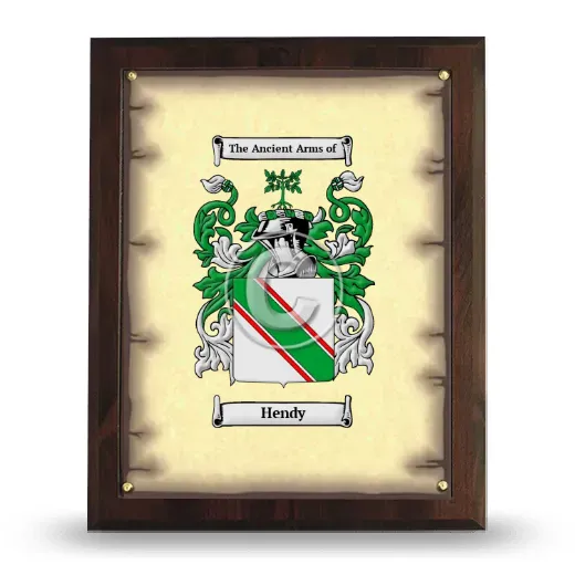 Hendy Coat of Arms Plaque