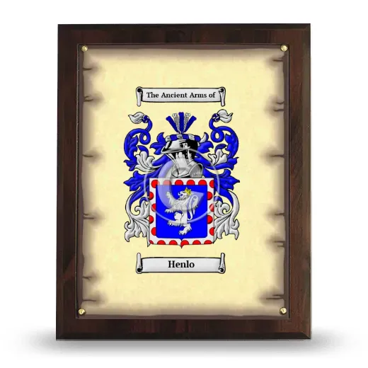 Henlo Coat of Arms Plaque
