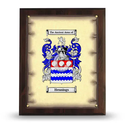 Hennings Coat of Arms Plaque