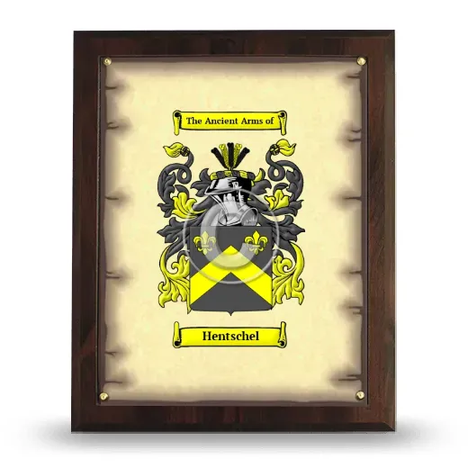 Hentschel Coat of Arms Plaque