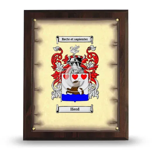 Herd Coat of Arms Plaque