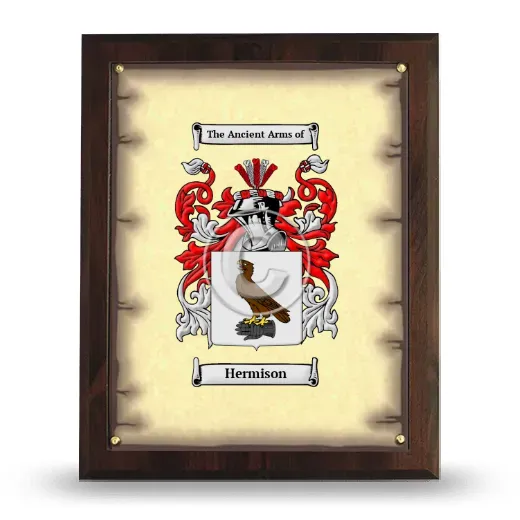 Hermison Coat of Arms Plaque