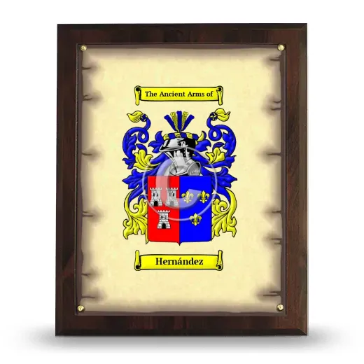 Hernández Coat of Arms Plaque