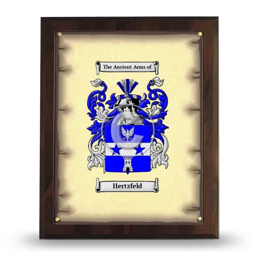 Hertzfeld Coat of Arms Plaque
