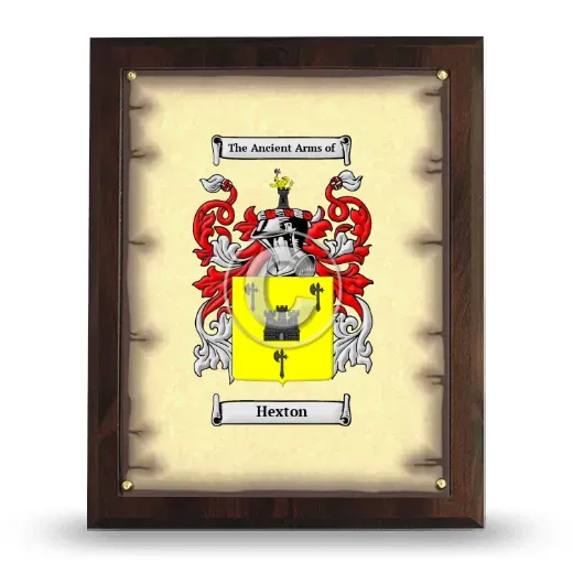 Hexton Coat of Arms Plaque