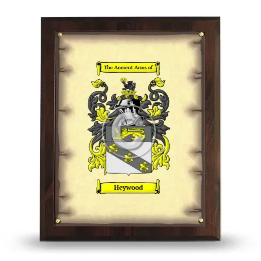 Heywood Coat of Arms Plaque