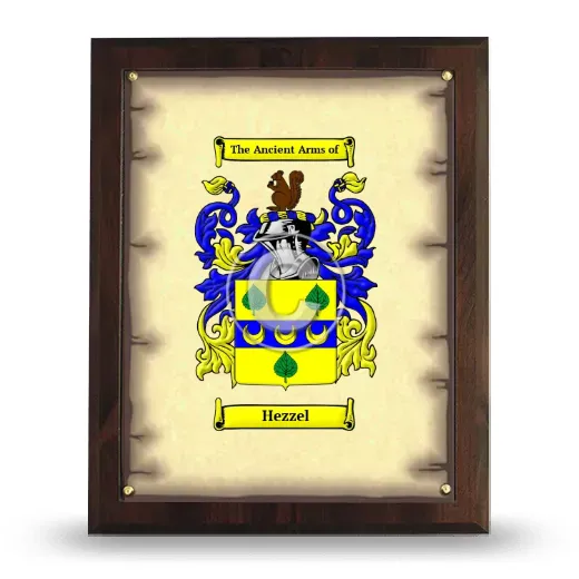 Hezzel Coat of Arms Plaque