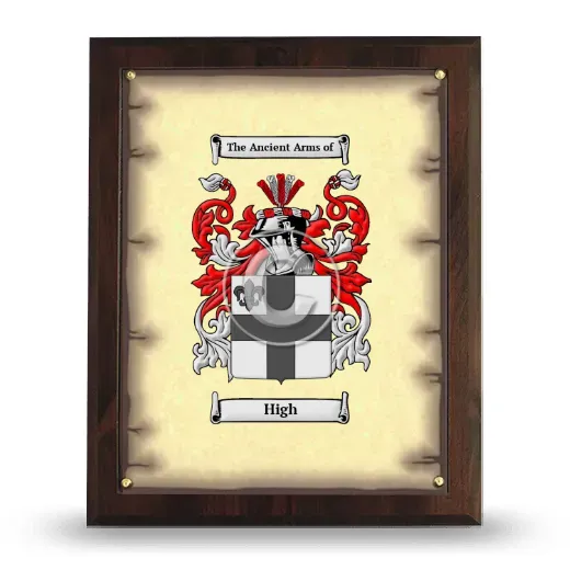 High Coat of Arms Plaque
