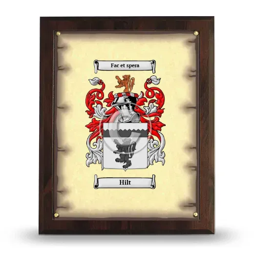 Hilt Coat of Arms Plaque
