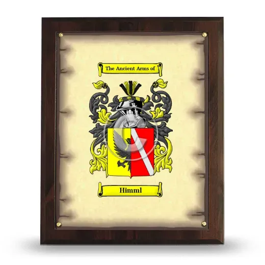 Himml Coat of Arms Plaque