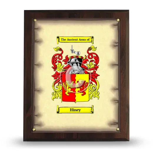 Hiney Coat of Arms Plaque