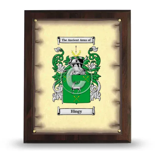 Hingy Coat of Arms Plaque