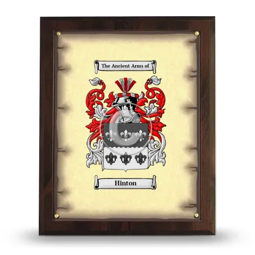 Hinton Coat of Arms Plaque