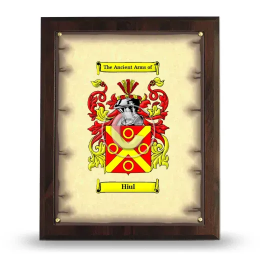 Hiul Coat of Arms Plaque
