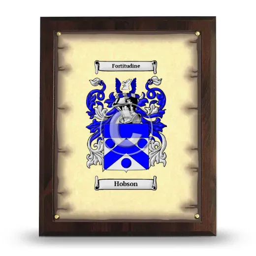 Hobson Coat of Arms Plaque