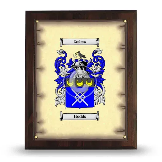 Hodds Coat of Arms Plaque