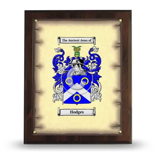 Hodges Coat of Arms Plaque