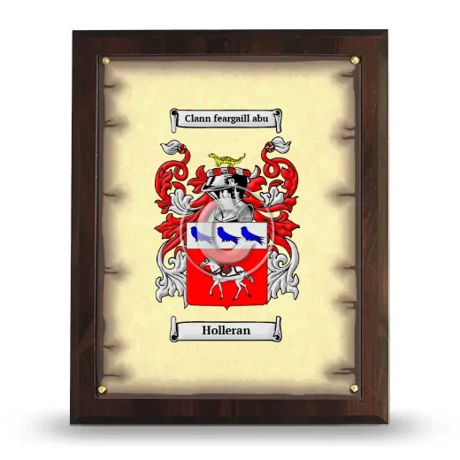 Holleran Coat of Arms Plaque
