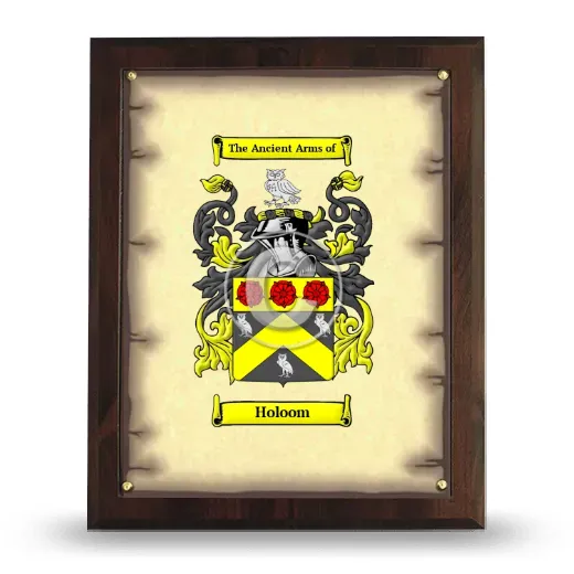 Holoom Coat of Arms Plaque