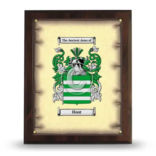 Hont Coat of Arms Plaque
