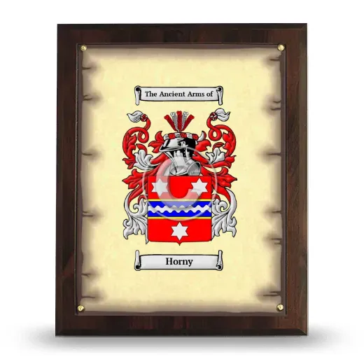Horny Coat of Arms Plaque