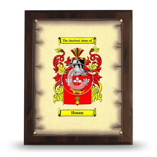 Hosan Coat of Arms Plaque