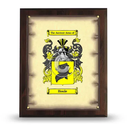 Houle Coat of Arms Plaque
