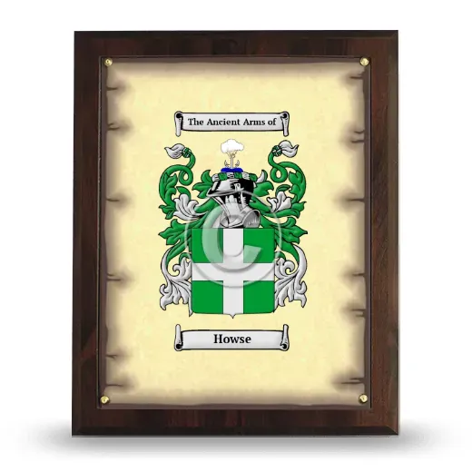 Howse Coat of Arms Plaque