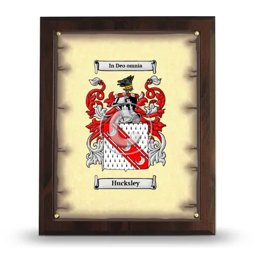 Hucksley Coat of Arms Plaque
