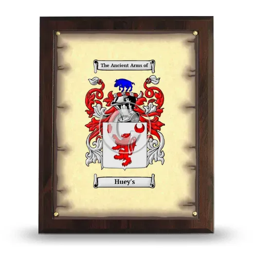 Huey's Coat of Arms Plaque