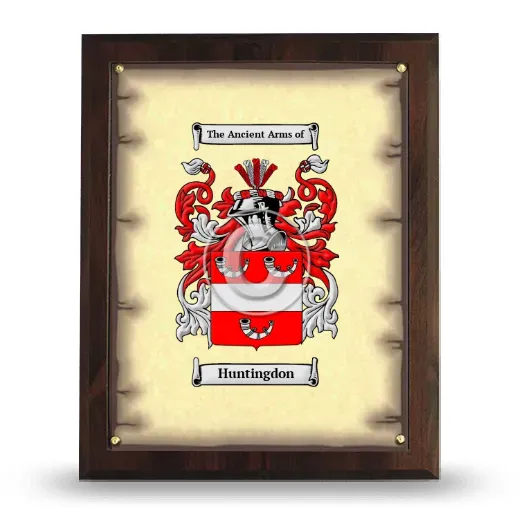 Huntingdon Coat of Arms Plaque
