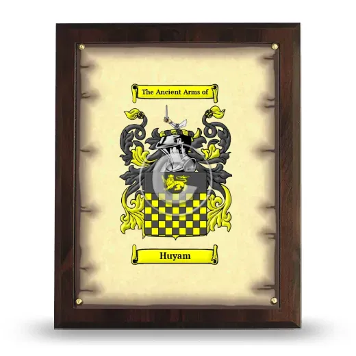 Huyam Coat of Arms Plaque