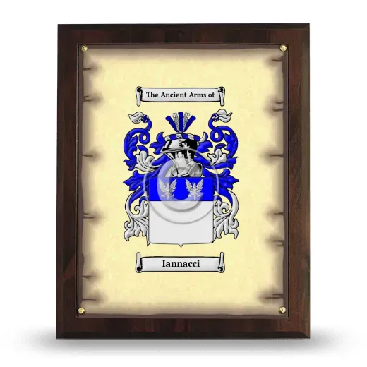 Iannacci Coat of Arms Plaque