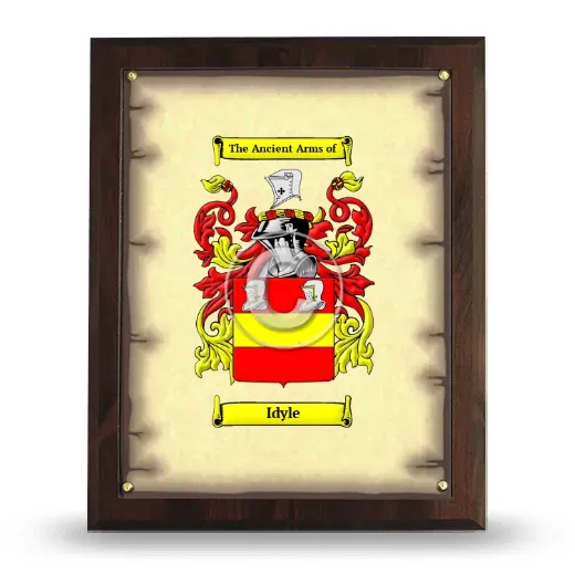Idyle Coat of Arms Plaque