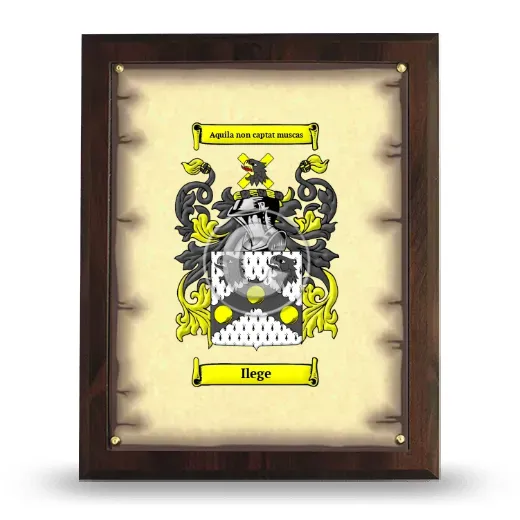 Ilege Coat of Arms Plaque