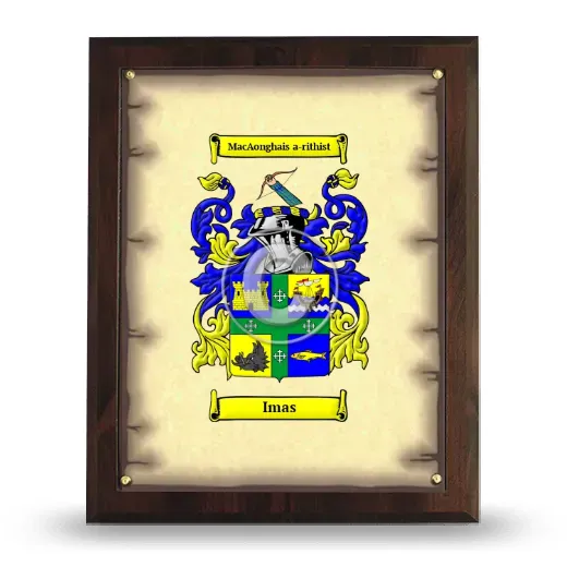 Imas Coat of Arms Plaque