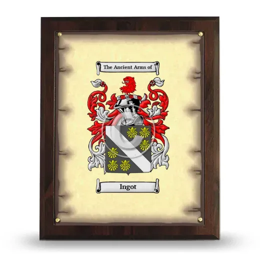 Ingot Coat of Arms Plaque