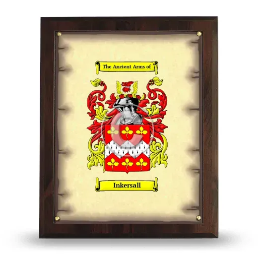 Inkersall Coat of Arms Plaque