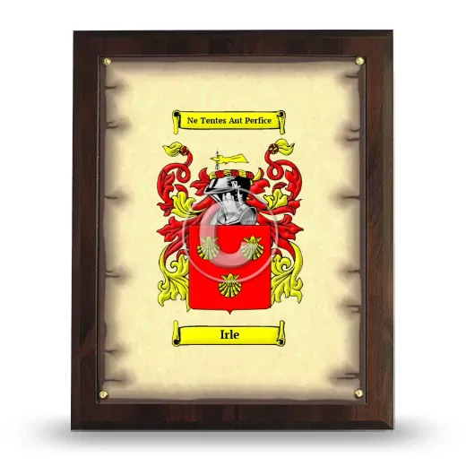Irle Coat of Arms Plaque