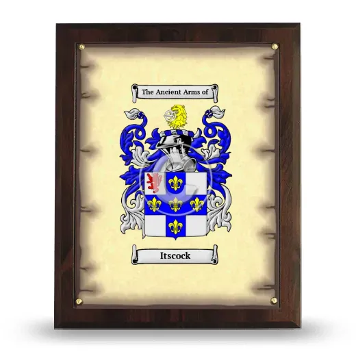 Itscock Coat of Arms Plaque