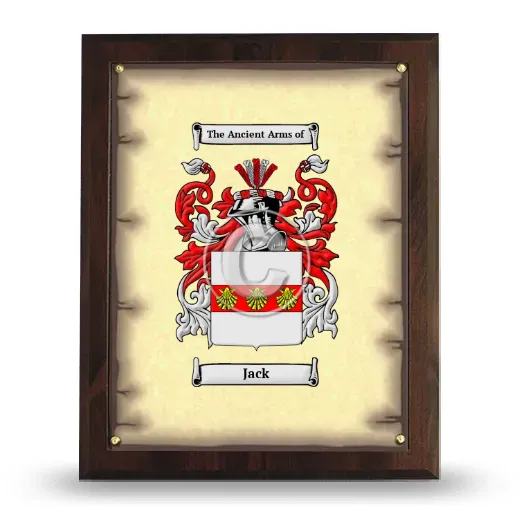 Jack Coat of Arms Plaque